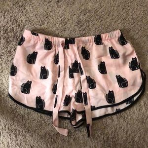 Cat pajama shorts